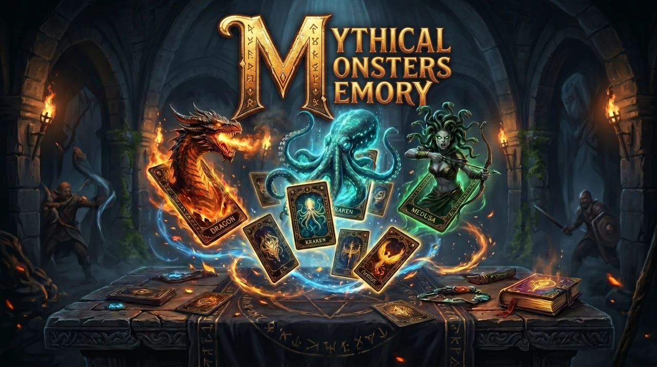 Mythical Monsters Memory Cover Artwork